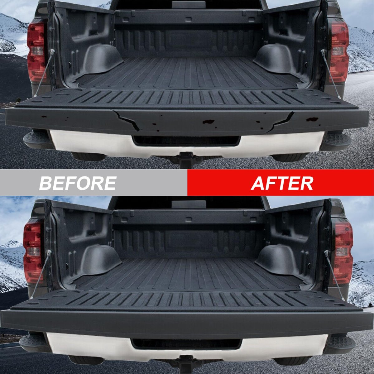 Tailgate Molding Cap 22763062 Gm1904110 For 2014 To 2018 Chevrolet Silverado And Gmc Sierra 1500 2015 2019 2500hd 3500hd Matte