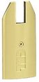 Crl Polished Brass End Cap For 4 Tapered 1 2 Glass Wedge-lock Door Rail Drec4tpb 