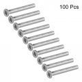 Uxcell M3x25mm Flat Head Machine Screws Phillips Cross Screw 304 Stainless Steel Fasteners Bolts 100pcs
