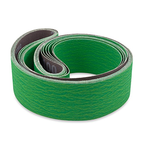 2 X 48 Inch 120 Grit Metal Grinding Ceramic Sanding Belts Extra Long Life 6 Pack