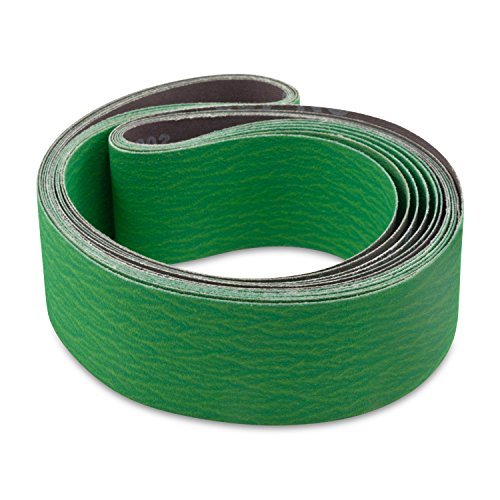 2 X 48 Inch 120 Grit Metal Grinding Ceramic Sanding Belts Extra Long Life 6 Pack