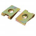 Uxcell 20pcs Speed Fastener U Nut Clip Brass Tone For M5 St4 8 Screw Bolt