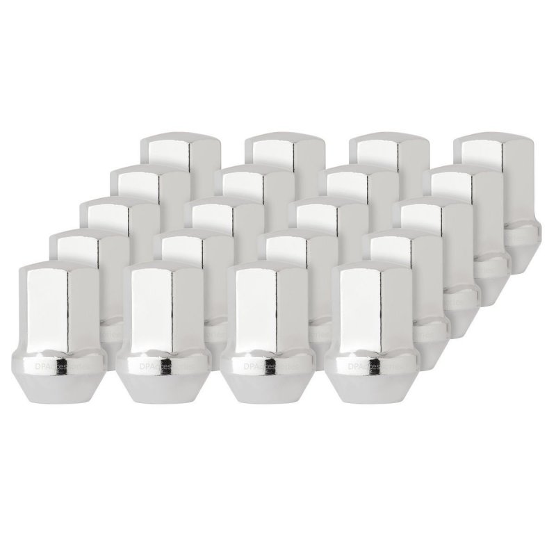 Dpaccessories Lcb3c8hcoch04020 Set Of 20 Chrome Style Lug Nuts M14x1 5 Thread- 13 16 Hex Replaces 6507826aa
