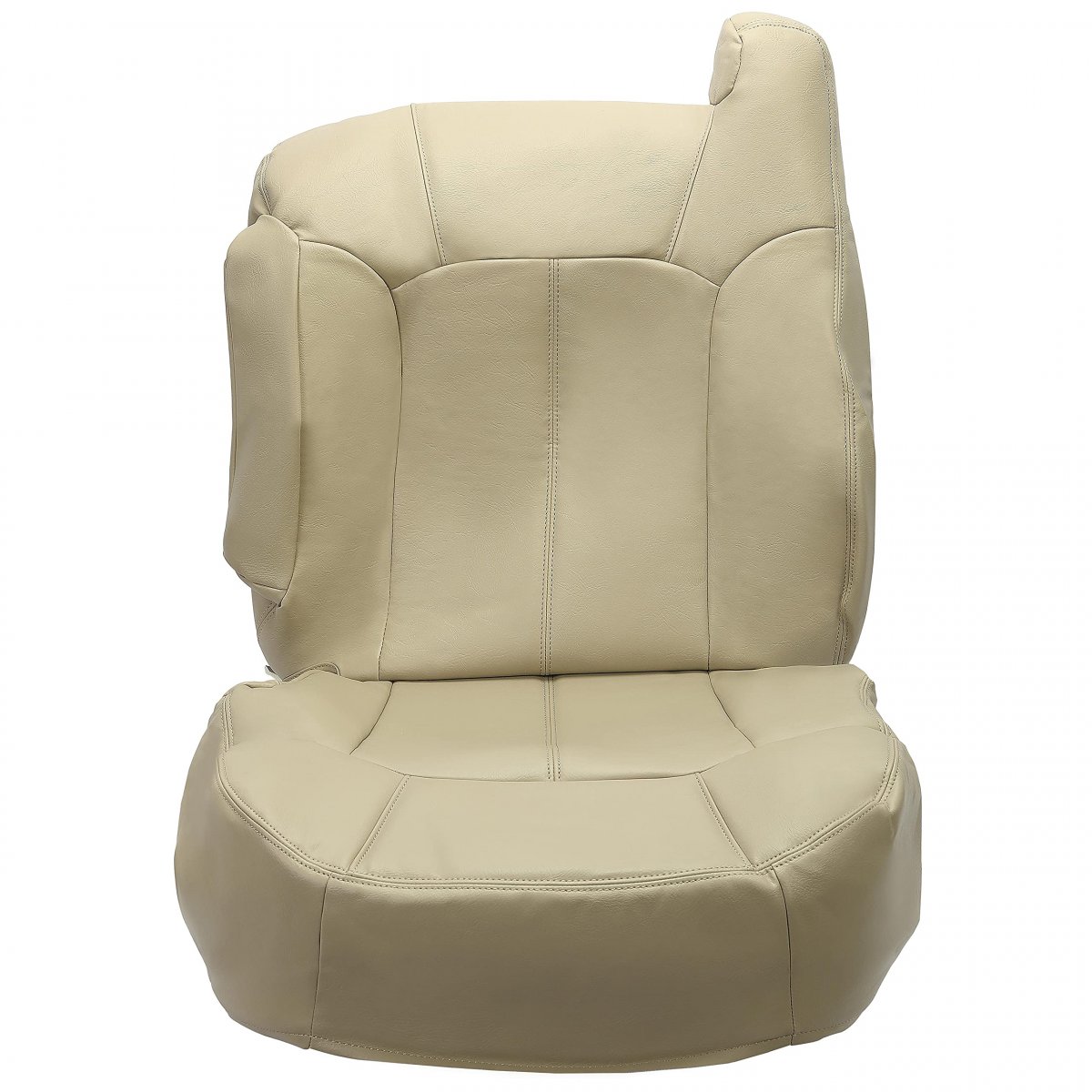 Seat Cover For 2000-2002 Chevrolet Chevy Tahoe Suburban 1500 2500 Light Shale Tan Front Driver Side Passenger Artificial