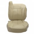Ecotric Seat Cover Compatible With 2000-2002 Chevrolet Chevy Tahoe Suburban 1500 2500 Light Shale Tan Front Driver Side