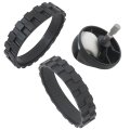 Rubber Tires With Front Caster Wheel Set For Irob0t Roomba 500 And 600 Series I7 7150 7550 I8 8550 J7  