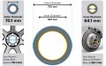 Stancemagic Hubcentric Rings Pack Of 4 64 1mm Id To 70 Od Silver Aluminum Hubrings Only Fits Vehicle Hub And Wheel Centerbore