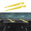 Windshield Wiper Arm Cover Trim Cowls For Jeep Wrangler Jl Jlu 2018 2019 2021 2022 2023 2024 And Gladiator Jt 2020 Up Yellow 