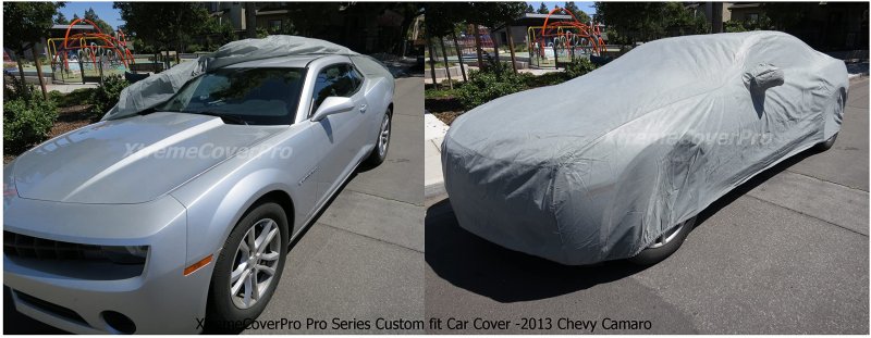 Custom Fit Car Cover Fits 2010 2011 2012 2013 2014 2015 2016 2017 Chevy Camaro Xtremecoverpro Gold Series Grey With Cable And