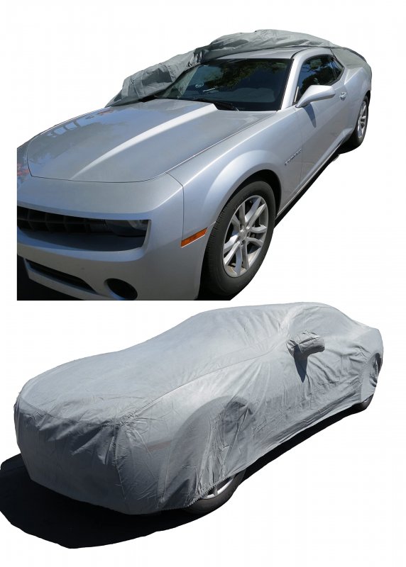 Custom Fit Car Cover Fits 2010 2011 2012 2013 2014 2015 2016 2017 Chevy Camaro Xtremecoverpro Gold Series Grey With Cable And