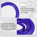 Silicone Vacuum Tubing Hose Line Automotive Engine Air Intake Pipe Blue Id 8mm 4 92ft Length