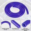 Silicone Vacuum Tubing Hose Line Automotive Engine Air Intake Pipe Blue Id 8mm 4 92ft Length