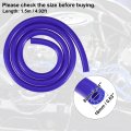 Silicone Vacuum Tubing Hose Line Automotive Engine Air Intake Pipe Blue Id 8mm 4 92ft Length