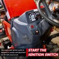 12 Volt 50 Amp Push Button Starter Switch With Ring Terminals Momentary Engine Ignition Red Led To Start For Marine Vehicle