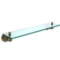 Allied Brass Ap-1 22-abr 22-inch By 5-inch Single Glass Shelf 