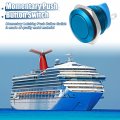Uxcell 16 Mm Car Momentary Push Button Switch Metal Round Start Spst 1no Ac 250v Blue