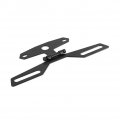 Motorcycle Folding License Plate Holder Atv Dirt Bike Adjustable Rear Light Bracket Mount Black Tail Tag