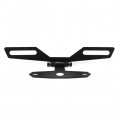 Motorcycle Folding License Plate Holder Atv Dirt Bike Adjustable Rear Light Bracket Mount Black Tail Tag