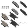 Brake Pad Set 8pcs Front Semi Metal And Rear Ceramic For Chrysler Pacifica 3 6l 2017 2020 D1589 D1901 