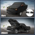 X Autohaux Truck Car Cover For Toyota Tacoma Crew Cab Pickup 2005-2021 Aluminum Film Outdoor Full All Weather Protection With