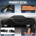 X Autohaux Truck Car Cover For Toyota Tacoma Crew Cab Pickup 2005-2021 Aluminum Film Outdoor Full All Weather Protection With