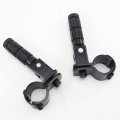 Universal Motorcycle Folding Rearsets Folded Motorbike Footrest Bicycle Footpegs Foot Pegs Pedal Black