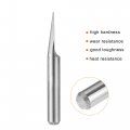 Uxcell Wood Engraving Bit Solid Carbide 3 175mm 1 8 Shank 20 Degree 0 5mm Tip Cnc Router Tool For Acrylic Pvc Mdf Pcb Carving