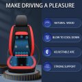 Lgnora Front Seat Cooling Cover 16 Fans 12v Ventilated With Massage Car Suv Universal I Grey 1pcs