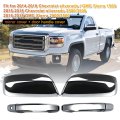 Chrome Mirror Cover And Handle For 2014 2018 Chevy Silverado 1500 Gmc Sierra 2015 2500 Hd 3500 2 Door Not Towing