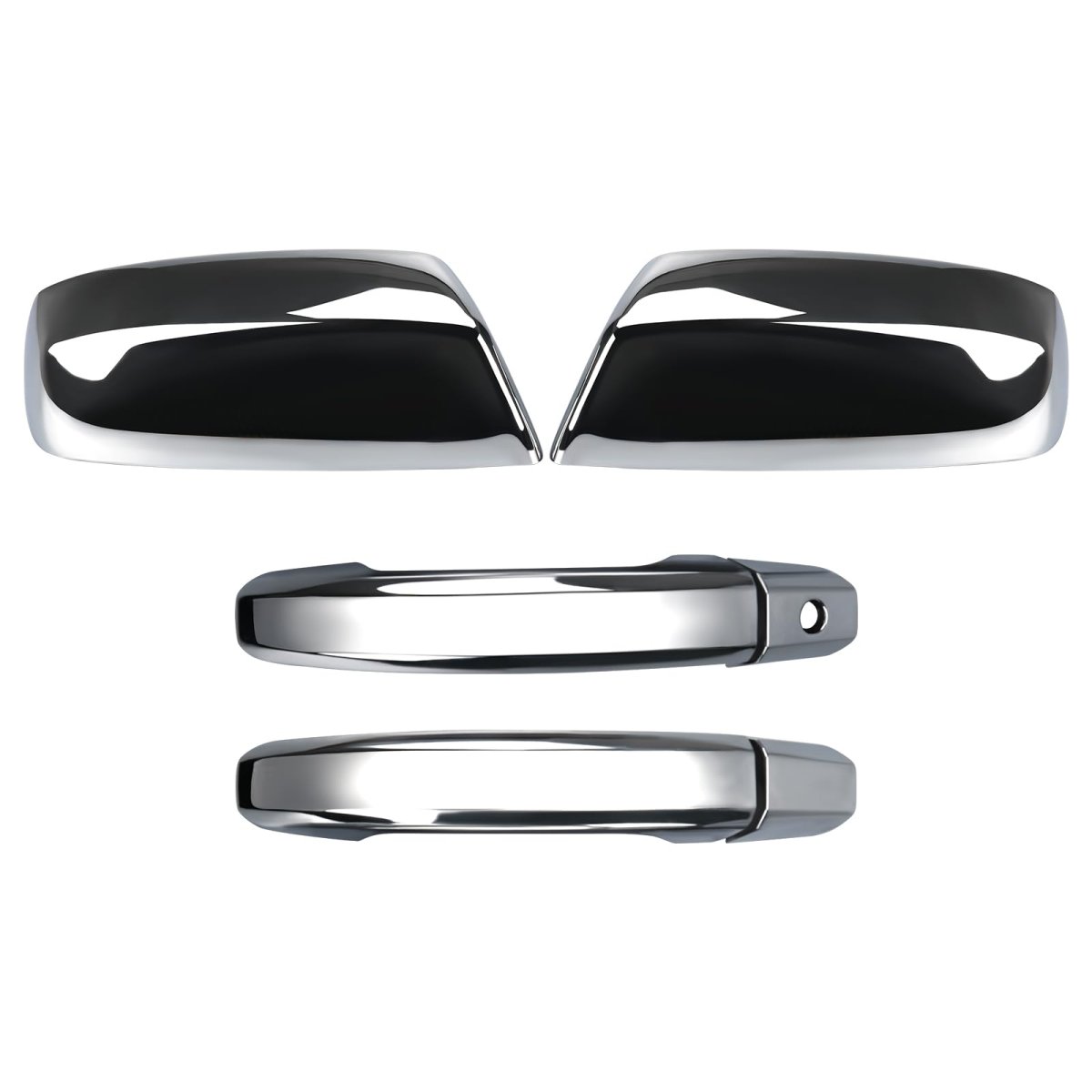 Chrome Mirror Cover And Handle For 2014 2018 Chevy Silverado 1500 Gmc Sierra 2015 2500 Hd 3500 2 Door Not Towing