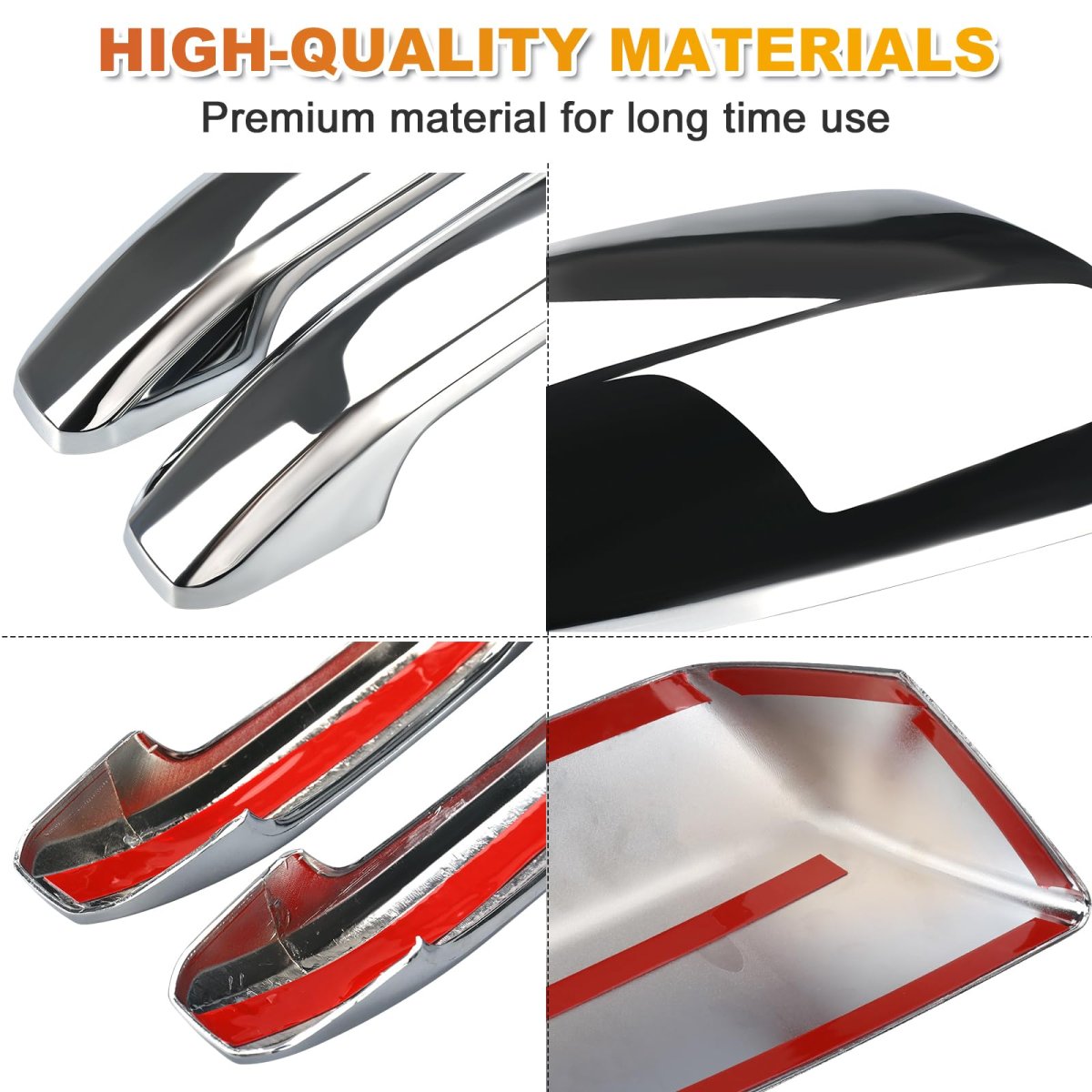 Chrome Mirror Cover And Handle For 2014 2018 Chevy Silverado 1500 Gmc Sierra 2015 2500 Hd 3500 2 Door Not Towing