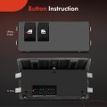 A-premium Front Right Power Master Window Switch Compatible With Chevrolet Sail 2010 2011 2012 2013 2014