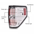G-plus Led Tail Lights Compatible With Ford F150 2009 2010 2011 2012 2013 2014 2 4 Door Pickup Dual-row Rear Lamps Chrome