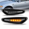 Amerilite For Bmw 3 Series E34 E39 E46 E60 X3 Smoke Led Replcacement Fender Side Marker Light Assembly Set Driver And Passenger