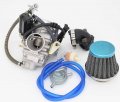 150cc Gy6 Carburetor With Air Filter Intake Manifold Replacement For 4 Stroke Engines Electric Choke Motorcycle Scooter 152qmj