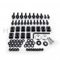 Httmt Mt215-015- Black Spike Fairing Bolts Kit Compatible With 1998-2002 Kawasak Ninja Zx6 Zx6r Zx9r