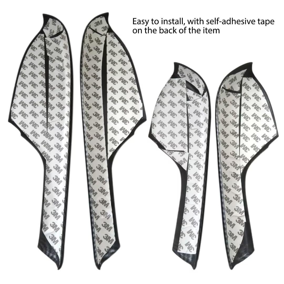 2024 Version 4pcs Door Armrest Interior Panel Trim Cover Carbon Fiber Pattern For 2016 Honda Civic Ex-l Sedan 4-door 1 5l