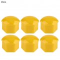 20pcs 19mm Car Wheel Nut Caps Auto Hub Screw Cover Bolt Rims Exterior Protection Yellow