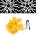 20pcs 19mm Car Wheel Nut Caps Auto Hub Screw Cover Bolt Rims Exterior Protection Yellow