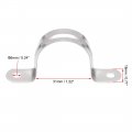 Uxcell 31mm 1 2 Rigid Pipe Strap Holes Tube Straps 201 Stainless Steel Tension Clip Clamp 16pcs