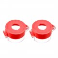 2pcs Red Plastic Switch Cover Protector For 22mm Diameter Push Button 55x37 