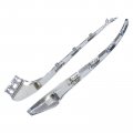 Applianpar Front Left And Right Side Bumper Molding Trim For Mitsubishi Outlander Sport Rvr Asx 2020-2023 Chrome