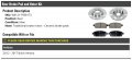 Rear Ceramic Brake Pads And Rotor Kit Compatible With 2012-2017 Buick Verano