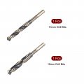 Uxcell Reduced Shank Drill Bit Set 13mm 16mm Titanium Nitride Coated High Speed Steel 4341 Tri-flat Drilling Tool For Stainless