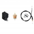 For Honda Rancher 350 Trx350te Trx350tm Trx350fm 2000-2006 Atv Carburetor Carb With Throttle Cable Spark Plug Fuel Filter