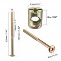 Uxcell M6x100mm Furniture Bolt Nut Set Hex Socket Screw 50mm Thread Length With Barrel Nuts For Beds Headboards Chairs 4 Sets