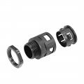 Uxcell Cable Gland Corrugated Tube Connector Ad28 5 Pipe Joints Clamps Pg21 Screw 5pcs