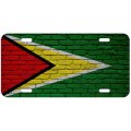 Expressitbest Aluminum License Plate Flag Of Guyana Guyanese Bricks 