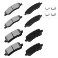 Front And Rear Ceramic Disc Brake Pad Set For Honda Odyssey 2021 2025 Lx Ex L Touring Elite Sport D2089 D2372 With Hardware 