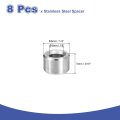8pcs 304 Stainless Steel Spacer 1 4 Od X 8 Id 3 16 Length 6x3x5mm Screw Standoff Bushing Plain Finish Unthreaded Round Metal